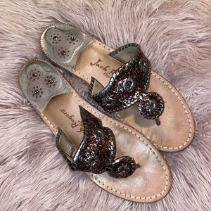 Jack Rogers Size 11 Multicolor Confetti